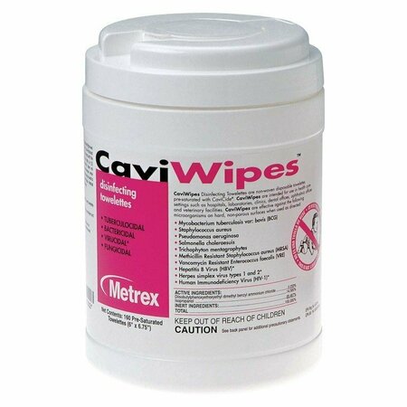 CAVICIDE Wipes, 160 Wipes/Canister, 12PK CV1100-CS